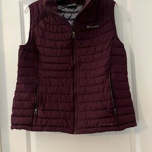 Columbia Purple Quilted Vest Insulated Sleeveless